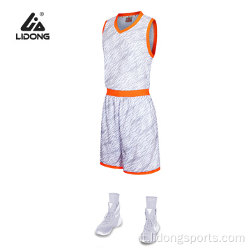 Ultimo Design Colore Giallo Basketball Uniform Set